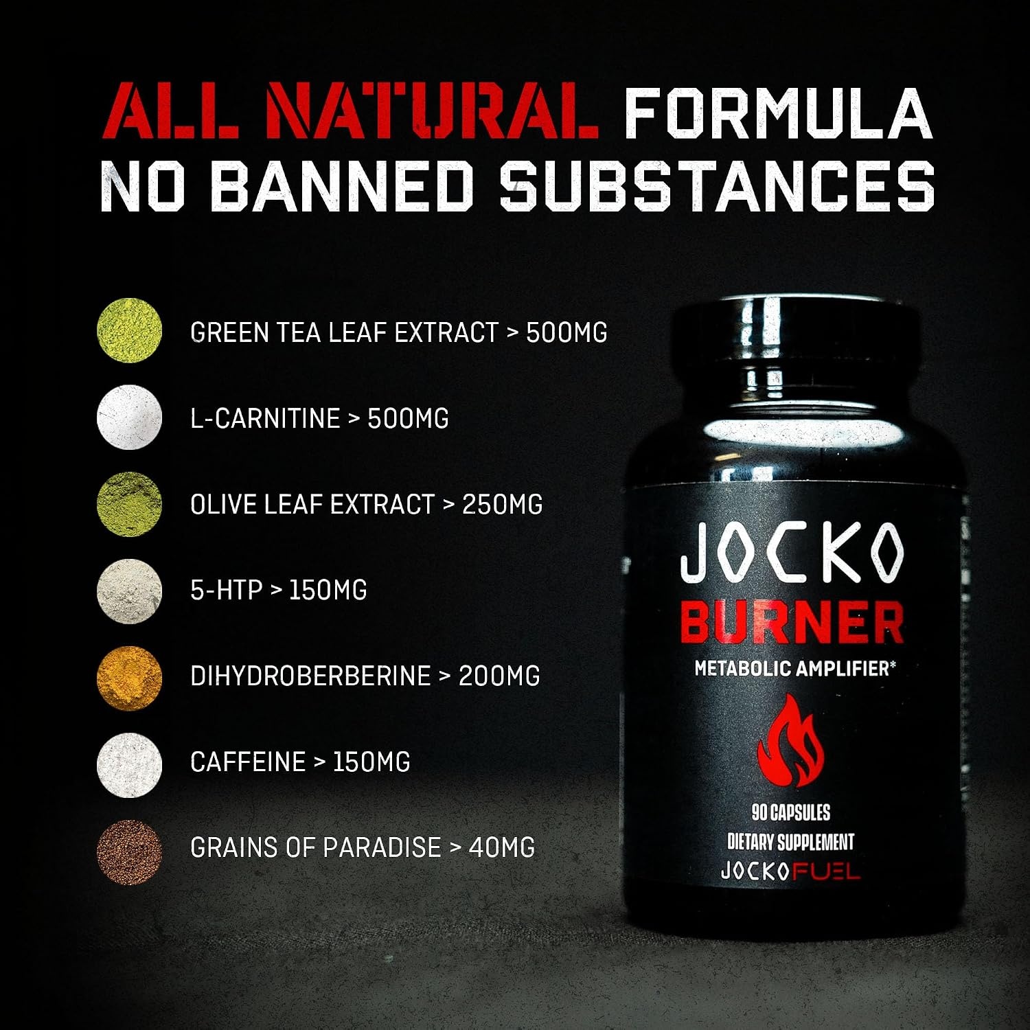 image:imageJocko Fuel Burner for Men amp Women Healthy Weight Support Supplement Helps Regulate Appetite amp Metabolism Booster Supports Healthy Metabolism amp Increased Thermogenesis 90 Count 30 Day Supply