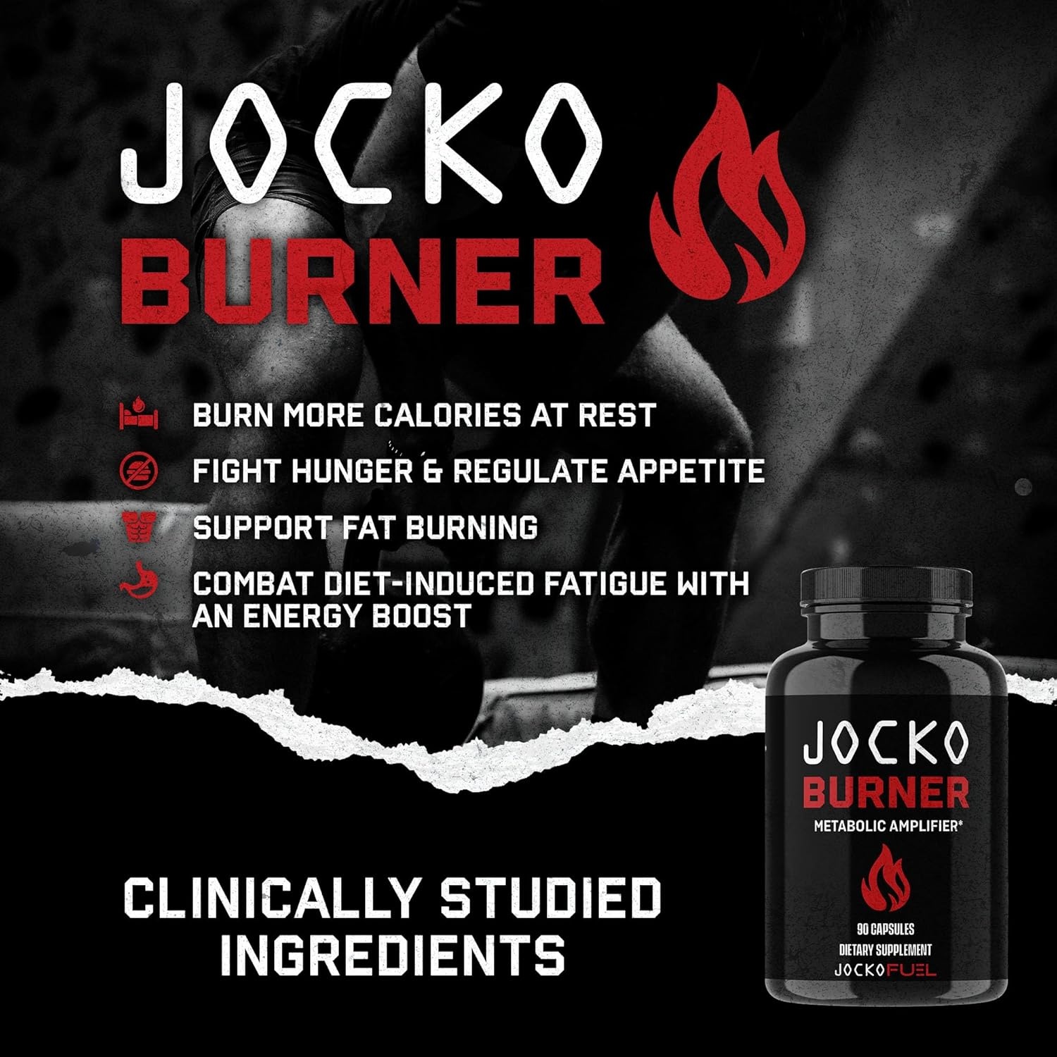 image:imageJocko Fuel Burner for Men amp Women Healthy Weight Support Supplement Helps Regulate Appetite amp Metabolism Booster Supports Healthy Metabolism amp Increased Thermogenesis 90 Count 30 Day Supply