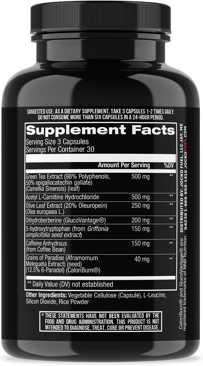image:imageJocko Fuel Burner for Men amp Women Healthy Weight Support Supplement Helps Regulate Appetite amp Metabolism Booster Supports Healthy Metabolism amp Increased Thermogenesis 90 Count 30 Day Supply