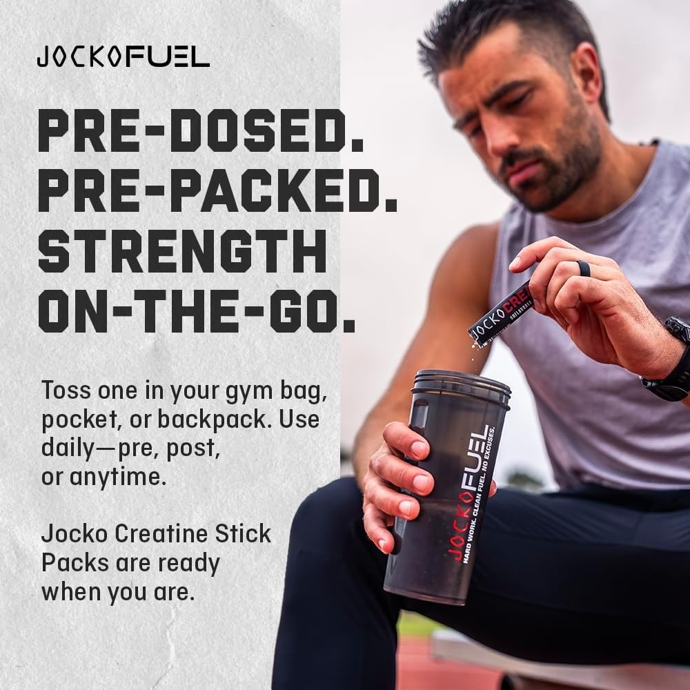 image:imageJocko Fuel Creatine Monohydrate Pure Micronized Powder for Men amp Women Supports Muscle Growth Strength Recovery amp Cognition Unflavored 450 Grams 90 Servings30 Servings Pack of 1