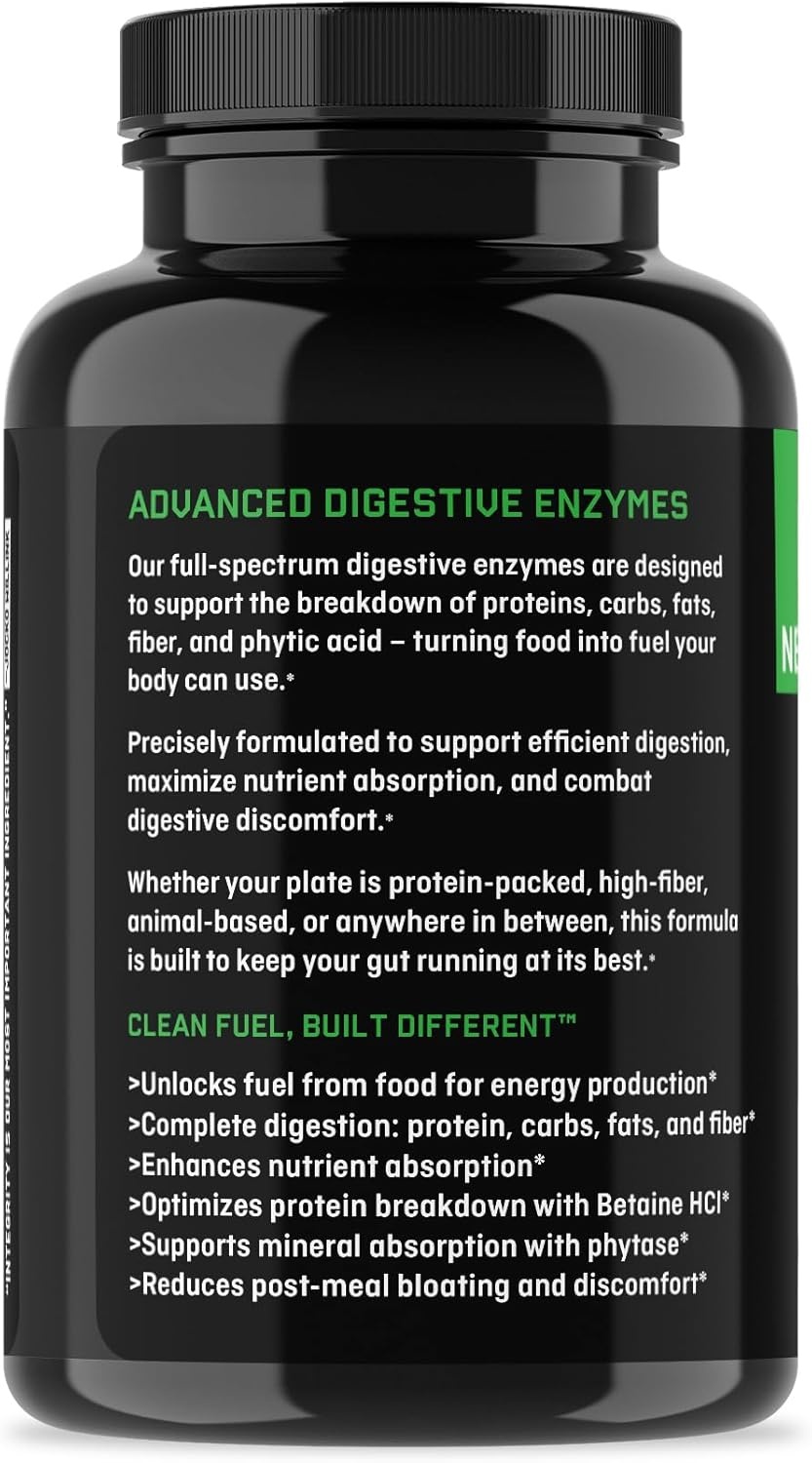 image:imageJocko Fuel Digestive Enzymes Full Spectrum Support Nutrient Absorption Gut Health Support Digestion Aid 60 Capsules