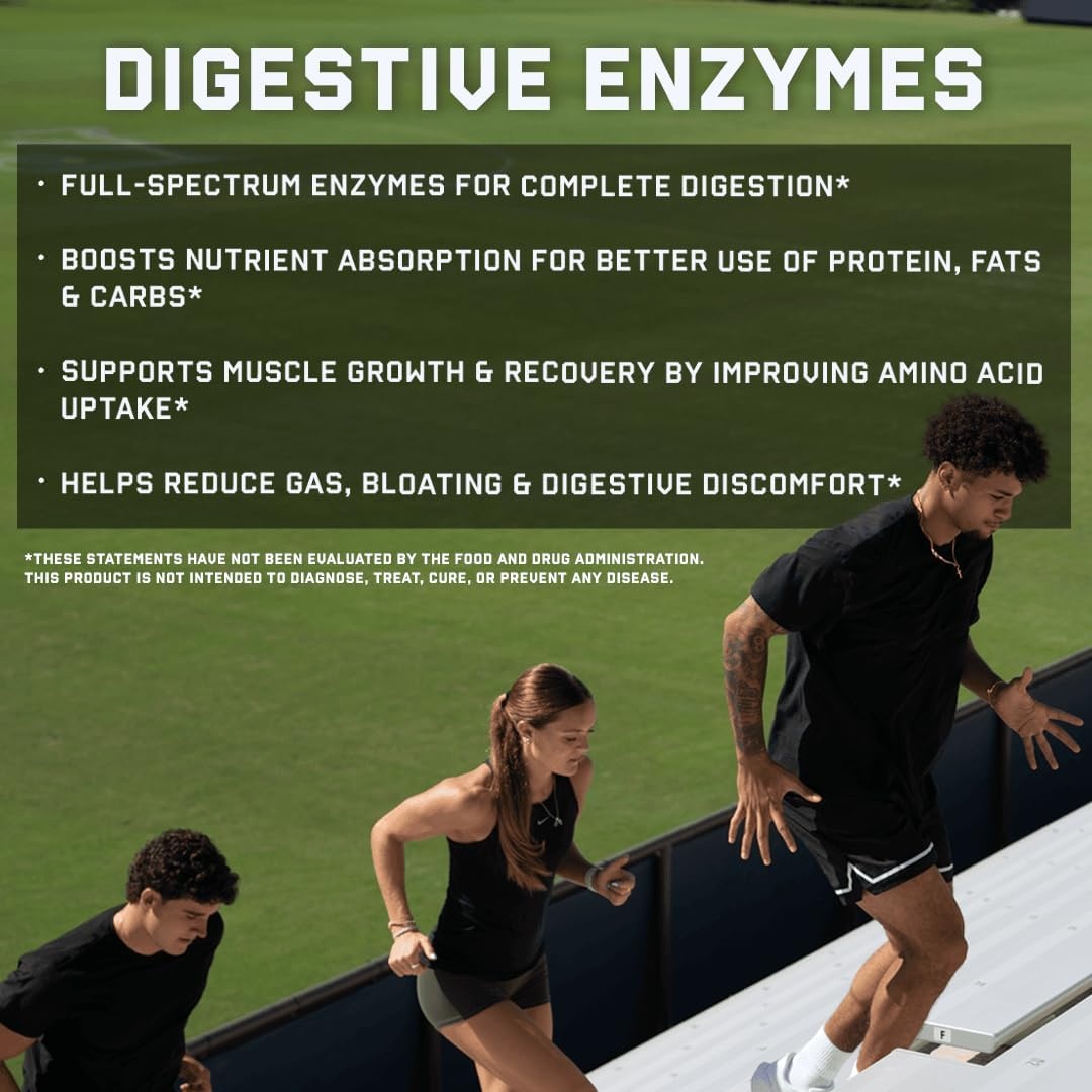 image:imageJocko Fuel Digestive Enzymes Full Spectrum Support Nutrient Absorption Gut Health Support Digestion Aid 60 Capsules