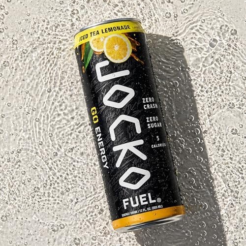 image:imageJocko Fuel GO Energy Drinks Afterburner Orange 95mg Caffeine with Added Adaptogens Vitamin B12 amp B6 amp L Theanine for Mood amp Focus Support No Sugar 12 Pack Packaging May VaryIced Tea Lemonade