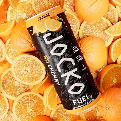 image:imageJocko Fuel GO Energy Drinks Afterburner Orange 95mg Caffeine with Added Adaptogens Vitamin B12 amp B6 amp L Theanine for Mood amp Focus Support No Sugar 12 Pack Packaging May VaryAfterburner Orange