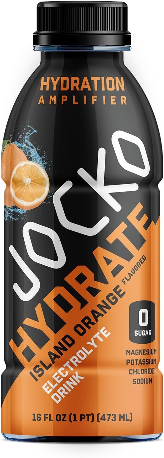 image:imageJocko Fuel Hydrate Electrolyte Drinks Sports Drink Hydration Amplifier Thirst Quencher Scientifically Formulated Electrolyte Blend Fruit Punch Flavor 16 Oz 12 PackOrange