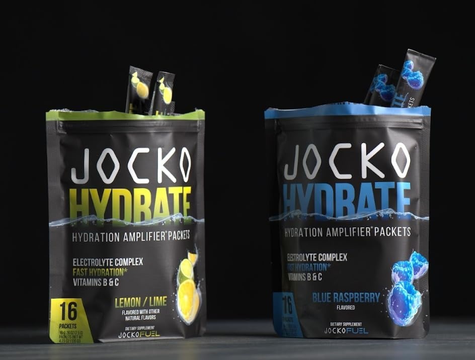 image:imageJocko Fuel Hydrate Electrolytes Powder Packets Low Sugar Hydration Amplifier Packets for Recovery Dehydration amp Exercise with Vitamins B6 B12 amp C 16 Packets Lemon LimeLemon Lime