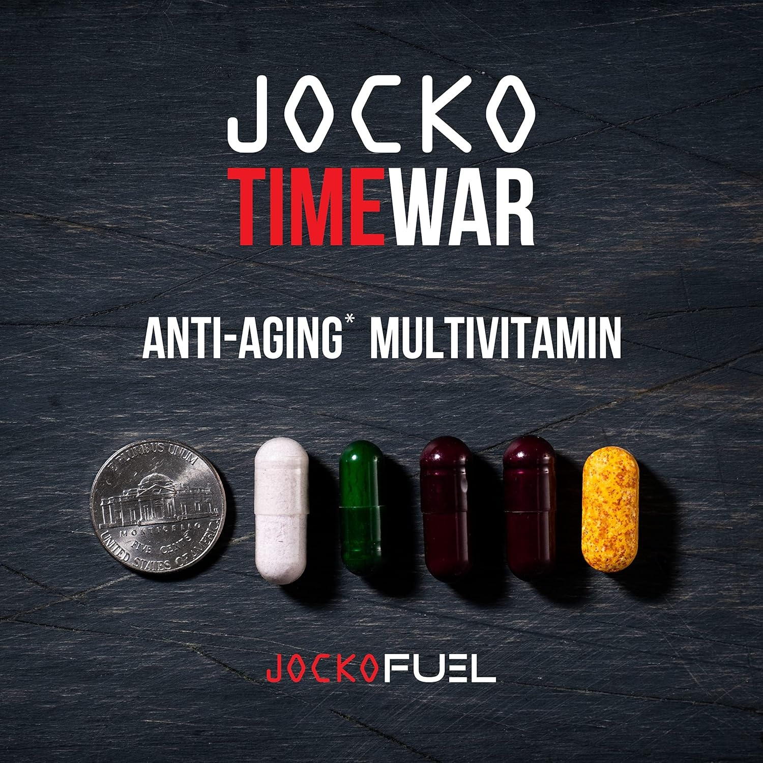 image:imageJocko Fuel TIME WAR Multivitamin for Men amp Women NAD Supplement for Healthy Aging Heart Bone amp Eye Health Essential Vitamins and Minerals Supports Stress Relief Energy Levels 30 Day Supply