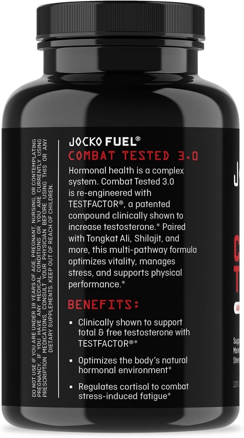 image:imageJocko Fuel Test Booster for Men Natural Endurance Stamina amp Strength Booster Muscle Builder for Men amp Nitric Oxide Support with Ginger Root Shilajit amp Tongkat Ali 120ct 30 Servings