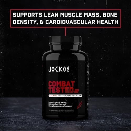 image:imageJocko Fuel Test Booster for Men Natural Endurance Stamina amp Strength Booster Muscle Builder for Men amp Nitric Oxide Support with Ginger Root Shilajit amp Tongkat Ali 120ct 30 Servings