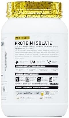 image:imageJocko Fuel Whey Protein Isolate Pro Series Caramel 25g Low Lactose Whey Beef Collagen with Digestive Enzymes Probiotics 47g BCAAs Low Carb 25 ServingsVanilla