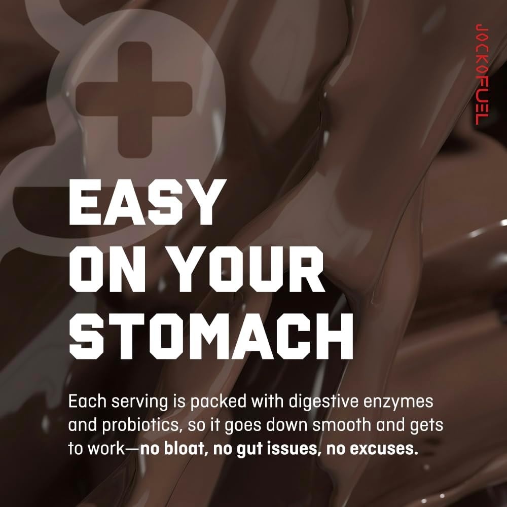image:imageJocko Fuel Whey Protein Powder Cookies amp Cream 22g Protein Digestive Enzymes Probiotic Blend No Sugar Added with Essential Amino Acids Electrolyte Minerals 24 ServingsChocolate Milkshake