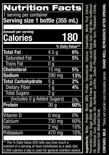 image:imageJocko Mlk 30g Grass Fed Protein Shakes No Added Sugar Protein Drinks KETO Friendly Ready to Drink 12 FL Oz Pack of 12 VanillaChocolate