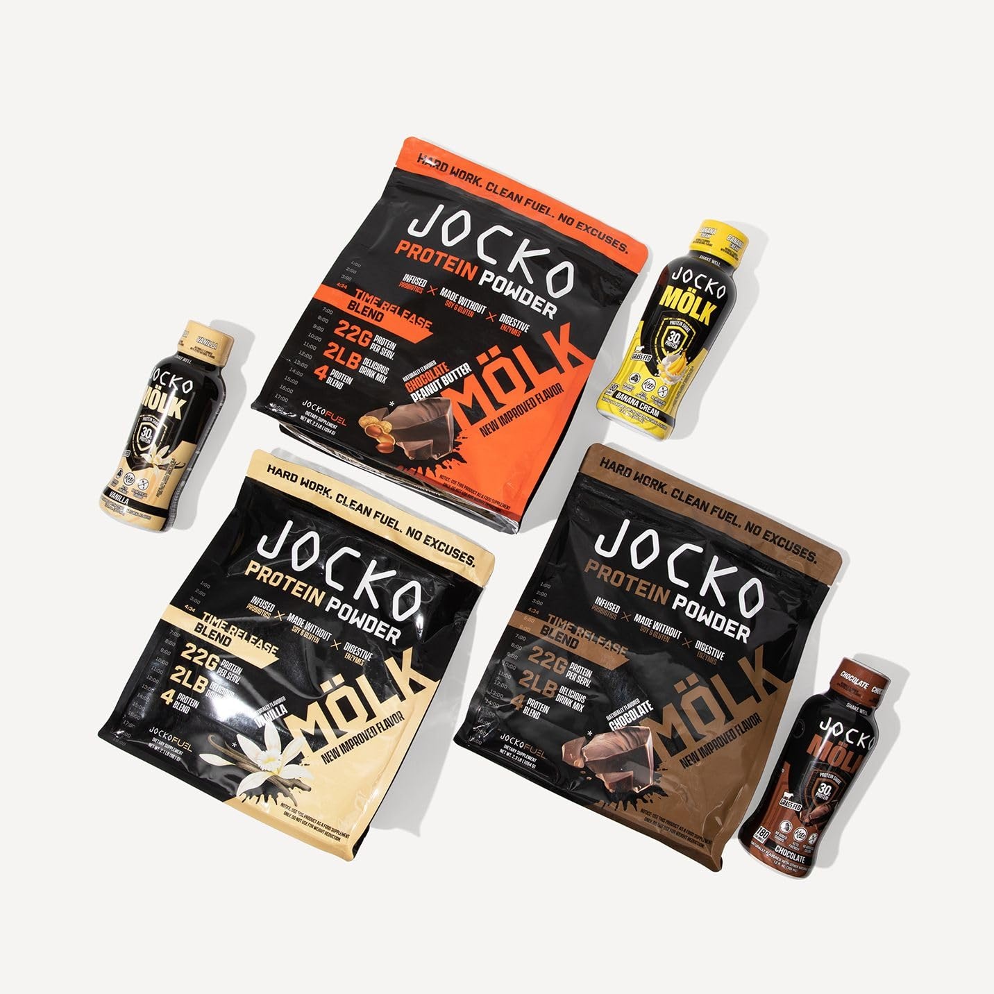 image:imageJocko Mlk 30g Grass Fed Protein Shakes No Added Sugar Protein Drinks KETO Friendly Ready to Drink 12 FL Oz Pack of 12 VanillaChocolate
