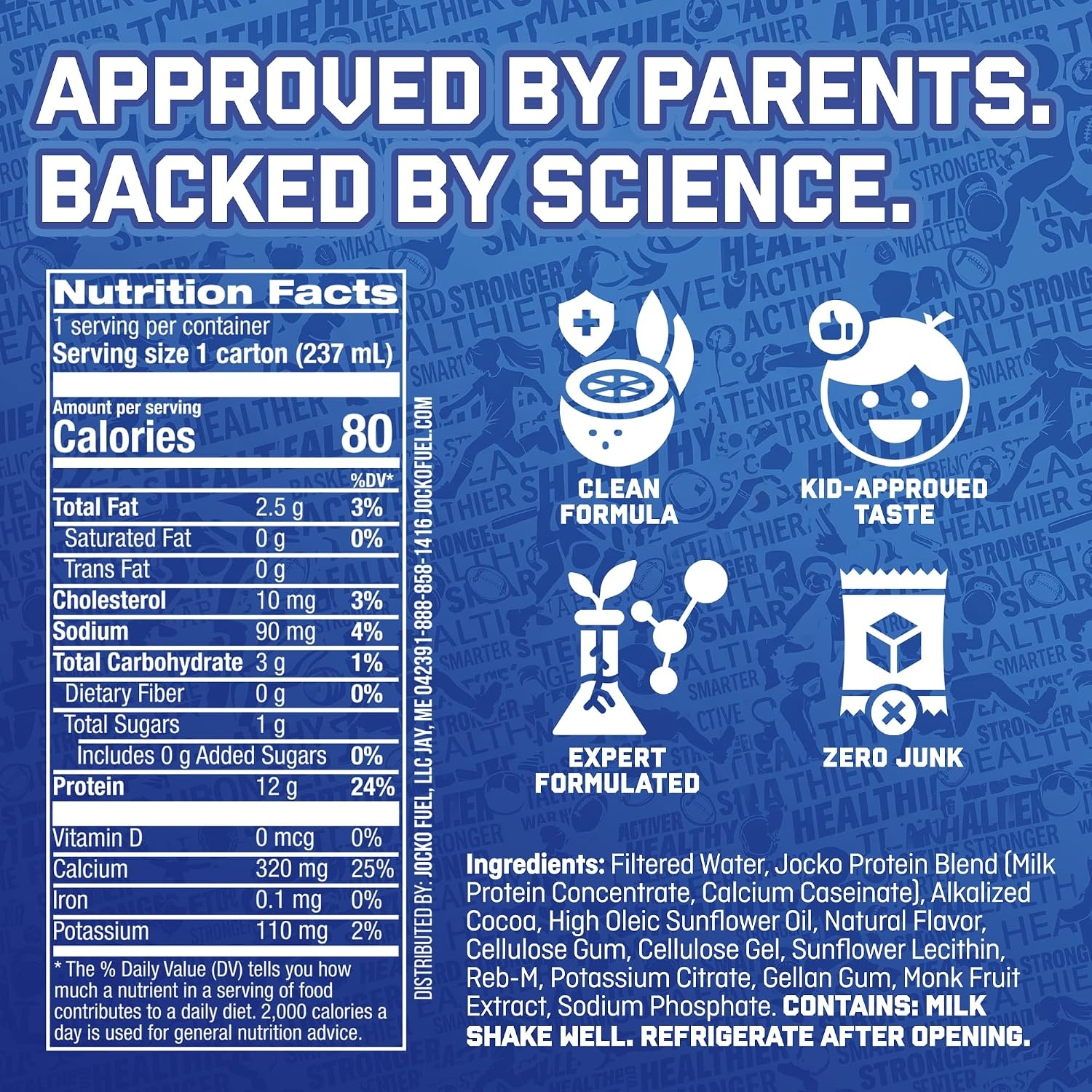 image:imageWarrior Kid Nutritional Protein Shake Strawberry Healthy Kids Snacks 12g Protein 0g Added Sugar Vitamins amp Minerals No Soy Ingredients Gluten Free NonGMO 825 Fl Oz 12 Count