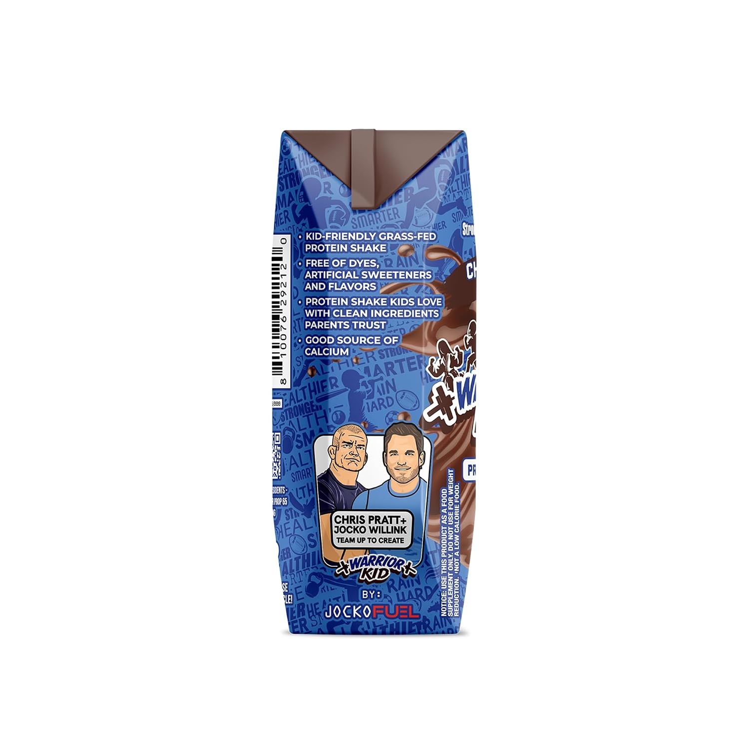 image:imageWarrior Kid Nutritional Protein Shake Vanilla Healthy Kids Snacks 12g Protein 0g Added Sugar Vitamins amp Minerals No Soy Ingredients Gluten Free NonGMO 825 Fl Oz 6 CountChocolate