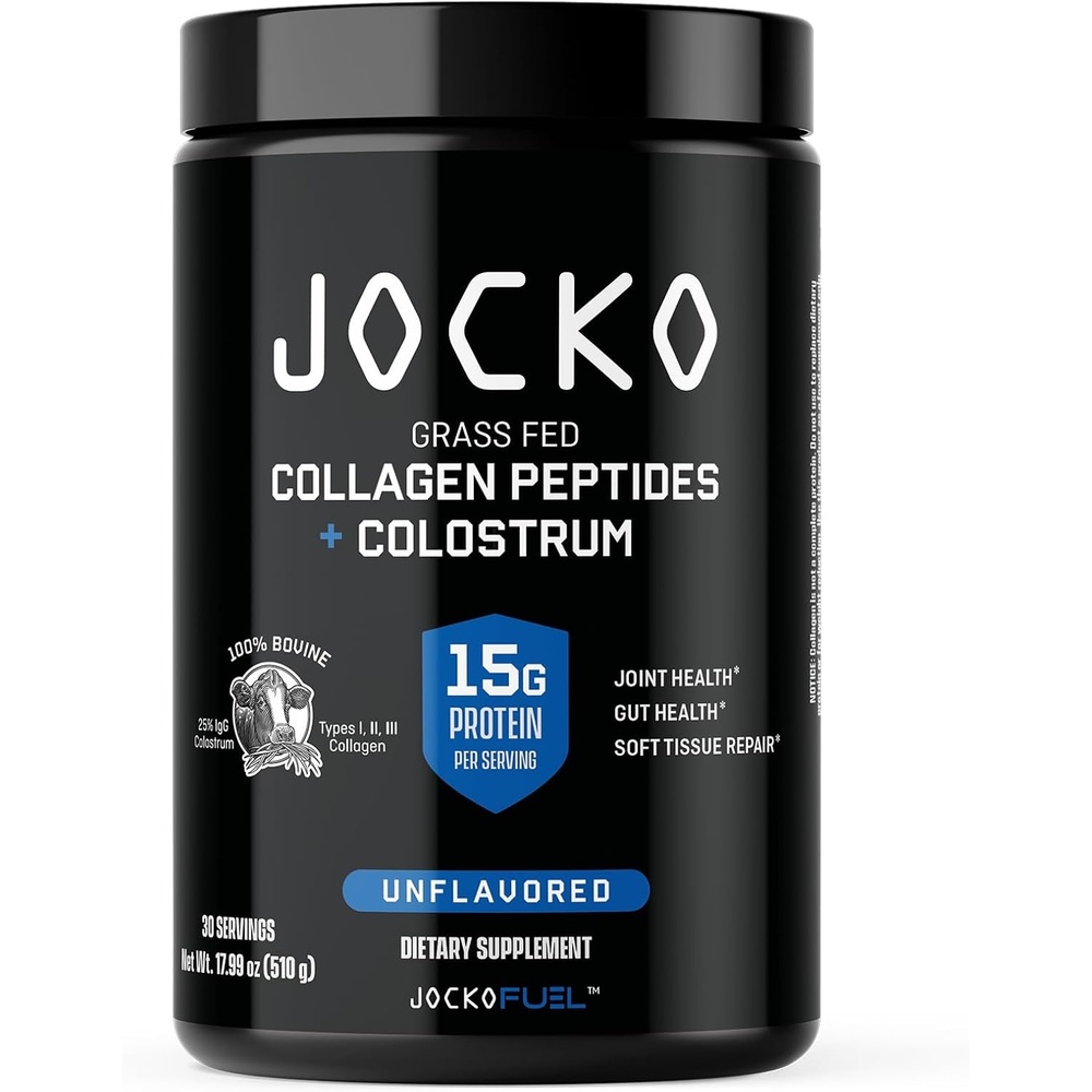 image:imageJocko Fuel Collagen Powder with Colostrum 15g Hydrolyzed Collagen 2g FirstMilking Colostrum Dual Action for Gut Health Joint Support and Immune Defense Recovery Supplement 30 Servings