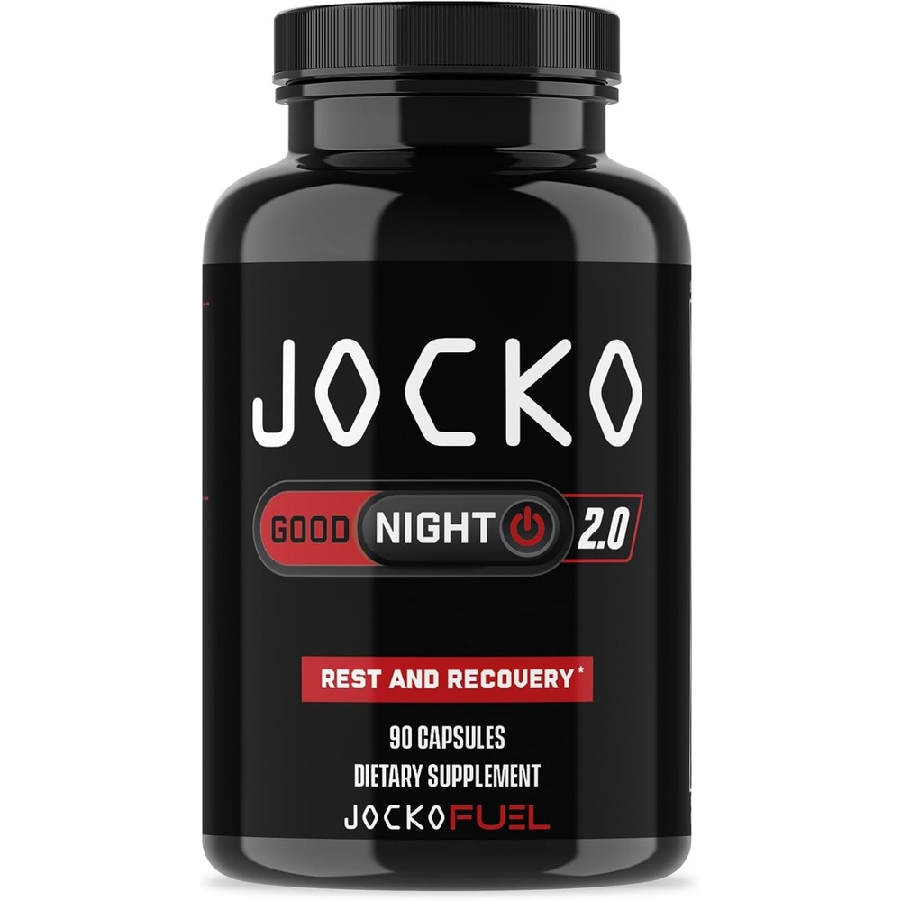 image:imageJocko Fuel Good Night Sleep Aid for Adults Sleeping Pills for Rest amp Recovery NonHabit Forming with Tart Cherry Extract LTheanine Lavender amp Lemon Balm 90 Capsules Packaging May Vary