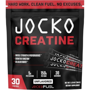 image:imageJocko Fuel Creatine Monohydrate Pure Micronized Powder for Men amp Women Supports Muscle Growth Strength Recovery amp Cognition Unflavored 450 Grams 90 Servings30 Servings Pack of 1