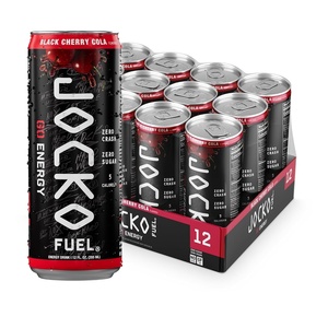image:imageJocko Fuel GO Energy Drinks Afterburner Orange  95mg Caffeine with Added Adaptogens Vitamin B12 amp B6 amp L Theanine for Mood amp Focus Support No Sugar 12 Pack  Packaging May VaryBlack Cherry Cola