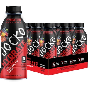 image:imageJocko Fuel Hydrate Electrolyte Drinks  Sports Drink Hydration Amplifier Thirst Quencher  Scientifically Formulated Electrolyte Blend Fruit Punch Flavor 16 Oz 12 PackFruit Punch