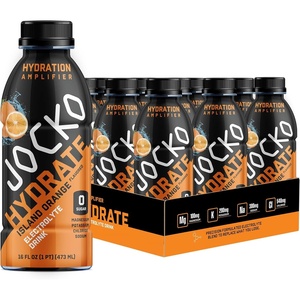 image:imageJocko Fuel Hydrate Electrolyte Drinks  Sports Drink Hydration Amplifier Thirst Quencher  Scientifically Formulated Electrolyte Blend Fruit Punch Flavor 16 Oz 12 PackOrange