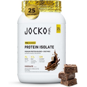 image:imageJocko Fuel Whey Protein Isolate Pro Series Caramel 25g Low Lactose Whey  Beef Collagen with Digestive Enzymes  Probiotics 47g BCAAs Low Carb 25 ServingsChocolate