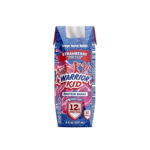 image:imageWarrior Kid Nutritional Protein Shake Strawberry Healthy Kids Snacks 12g Protein 0g Added Sugar Vitamins amp Minerals No Soy Ingredients Gluten Free NonGMO 825 Fl Oz 12 Count