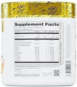 image:imageJocko Fuel Muscle Drive Pro Series Mango Passionfruit HMB DiLeucine EAAs Protects Lean Muscle Mass amp Breakdown Aids Recovery Natural Appetite Suppressant No Bloat Zero Sugar 30 ServingsOrange Lychee