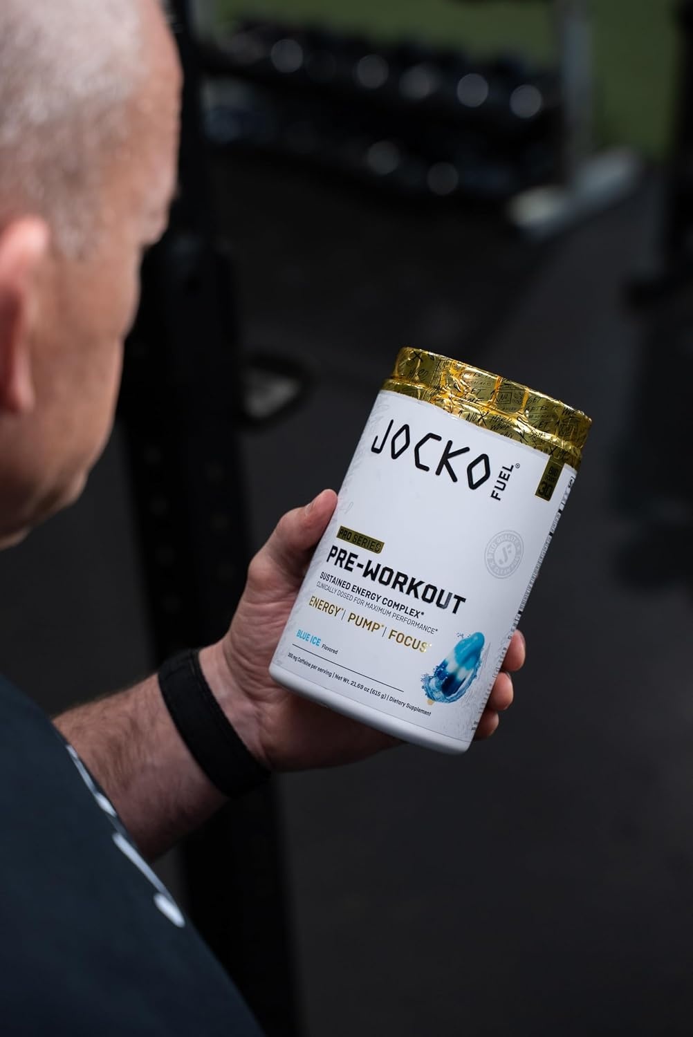 image:imageJocko Fuel Preworkout Pro Series Blue Ice Elite Performance Energy Focus Pump Formula 300mg Natural Caffeine LCitrulline Alpha GPC LTyrosine Peak ATP High Intensity Training 20 ServingsBlue Ice