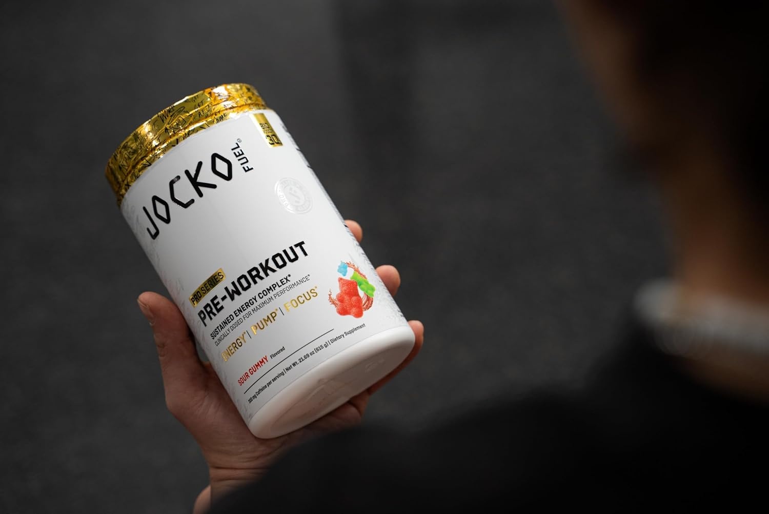 image:imageJocko Fuel Preworkout Pro Series Blue Ice Elite Performance Energy Focus Pump Formula 300mg Natural Caffeine LCitrulline Alpha GPC LTyrosine Peak ATP High Intensity Training 20 ServingsSour Gummy