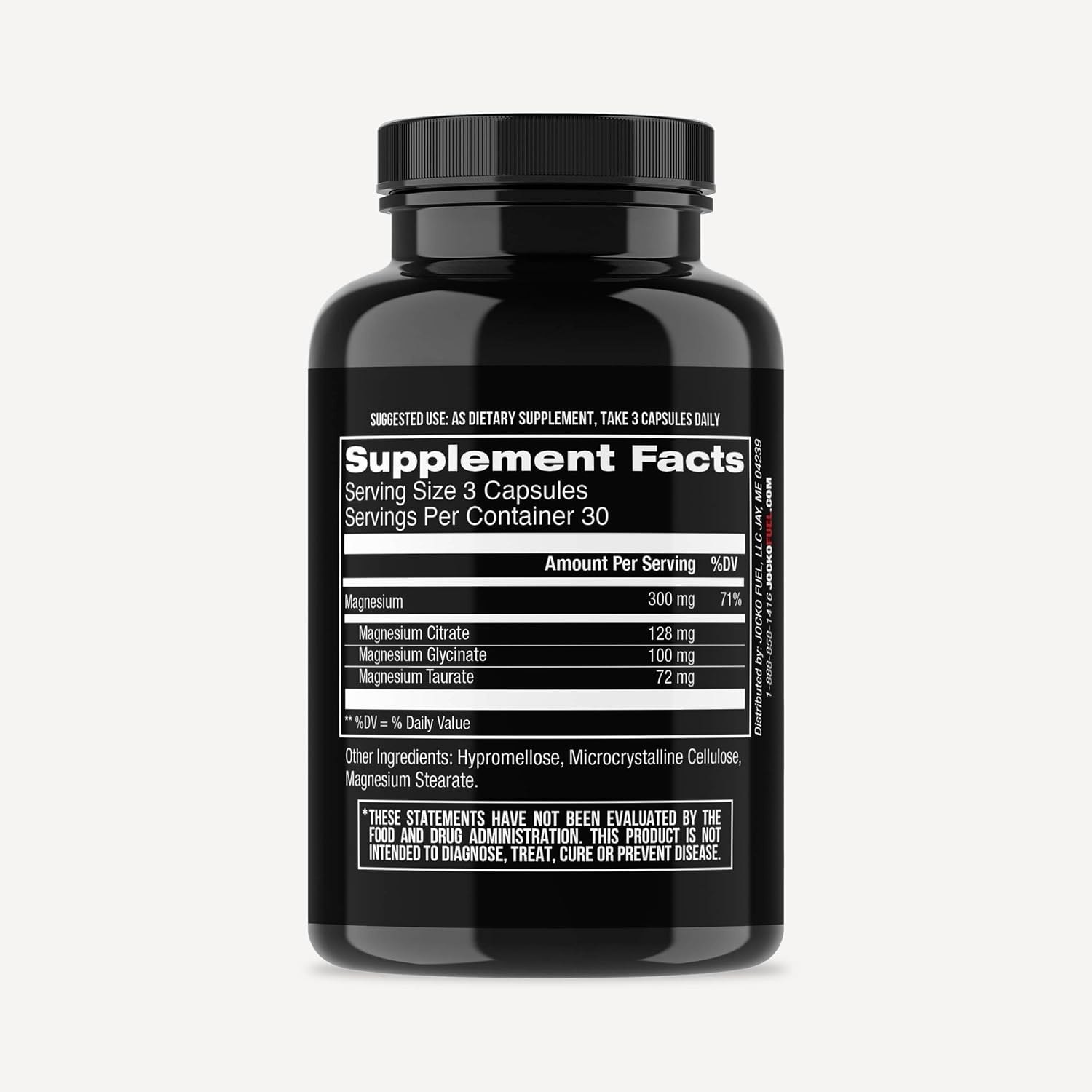 image:imageJocko Fuel Magnesium Complex Supplement Magnesium Glycinate Citrate amp Taurate Capsules Dietary Supplement for Muscle Recovery amp Relaxation Heart Nerve Bone Support amp Sleep 30Day Supply